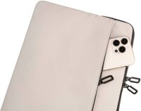 TUCANO Laptophülle Gommo Kunststoff hellgrau bis 38,1 cm (15 Zoll)