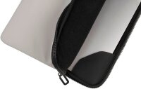 TUCANO Laptophülle Gommo Kunststoff hellgrau bis 38,1 cm (15 Zoll)