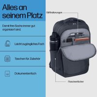 HP Laptop-Rucksack Everyday Kunstfaser grau bis 40,6 cm...