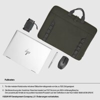 HP Laptoptasche Kunstfaser dunkelgrün, grau 9J4C3AA bis 39,6 cm (15,6 Zoll)