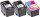 KMP H136V schwarz, color Druckerpatronen kompatibel zu HP 301 (E5Y87EE), 3er-Set