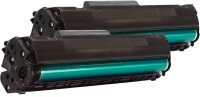 KMP H-T14D  schwarz Toner kompatibel zu HP 12A; Canon  703(Q2612AD;  7616A005), 2er-Set