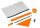 M + R Schreibset Schule neonorange orange