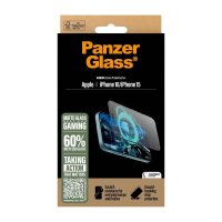PanzerGlass™ GAMING Display-Schutzglas für Apple iPhone 15, iPhone 16