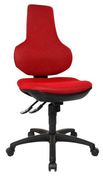 Topstar Bürostuhl Ergo Point® SY, EP02BB2 Stoff rot, Gestell schwarz