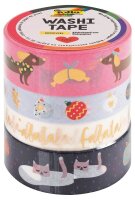 folia Washi Tape Falala Deko-Klebeband matt 10,0/15,0 mm...