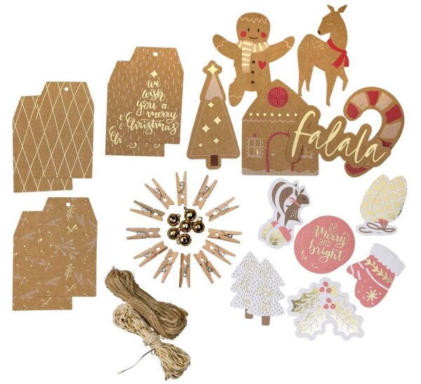 folia Bastelset Verpacken classic natur