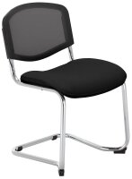 Nowy Styl Besucherstuhl Iso Ergo Mesh schwarz Stoff, 4 St.