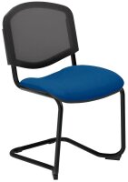 Nowy Styl Besucherstuhl Iso Ergo Mesh blau Stoff, 4 St.