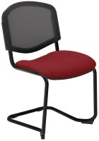 Nowy Styl Besucherstuhl Iso Ergo Mesh bordeaux Stoff, 4 St.