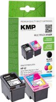 KMP H160V schwarz, color Druckerpatronen kompatibel zu HP...