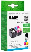 KMP H160V schwarz, color Druckerpatronen kompatibel zu HP...