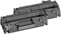 KMP H-T235D  schwarz Toner kompatibel zu HP 05A (CE505D), 2er-Set