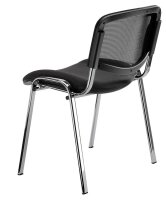 Nowy Styl Besucherstühle Iso Ergo Mesh schwarz Stoff, 4 St.