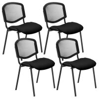 Nowy Styl Besucherstühle Iso Ergo Mesh schwarz...