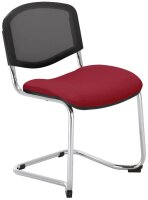 Nowy Styl Besucherstuhl Iso Ergo Mesh bordeaux Stoff, 4 St.