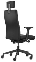 Trendoffice by Dauphin Bürostuhl to-strike comfort mit Nackenstütze, 9246 Stoff schwarz, Gestell schwarz