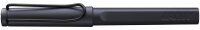 LAMY safari Tintenroller steel black, Schreibfarbe: blau, 1 St.