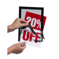 DURABLE Magnetrahmen selbstklebend DURAFRAME® schwarz...