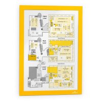 DURABLE Magnetrahmen selbstklebend DURAFRAME® schwarz A5, 2 St.