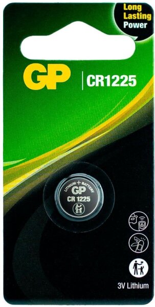 GP Knopfzelle CR1225 Lithium 3,0 V, 1 St.