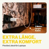 Aqiila® CS22 Ladekabel weiß, Kabellänge: 2,0 m, 30 Watt
