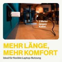 Aqiila® CB12 Ladekabel schwarz, Kabellänge: 2,0 m, 240 Watt