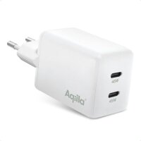Aqiila® Chargebird W2 GaN-Ladeadapter weiß, 45...