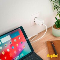 Aqiila® Chargebird W2 GaN-Ladeadapter weiß, 45...