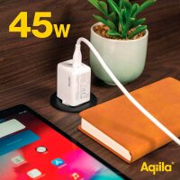 Aqiila® Chargebird W2 GaN-Ladeadapter weiß, 45 Watt