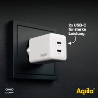 Aqiila® Chargebird W2 GaN-Ladeadapter weiß, 45 Watt