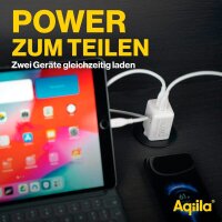Aqiila® Chargebird W2 GaN-Ladeadapter weiß, 45 Watt