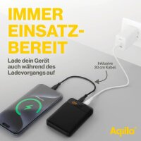 Aqiila® POWERBIRD B5 Powerbank 5.000 mAh schwarz