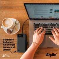 Aqiila® POWERBIRD B20+ Powerbank 20.000 mAh schwarz
