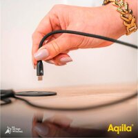 Aqiila® CB13 Ladekabel schwarz, Kabellänge: 3,0...