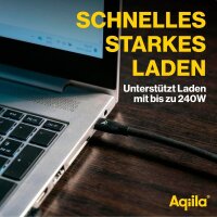 Aqiila® CB13 Ladekabel schwarz, Kabellänge: 3,0 m, 240 Watt