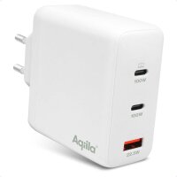 Aqiila® Chargebird W4 GaN-Ladeadapter weiß, 120...