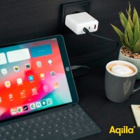 Aqiila® Chargebird W4 GaN-Ladeadapter weiß, 120 Watt