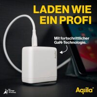 Aqiila® Chargebird W4 GaN-Ladeadapter weiß, 120 Watt