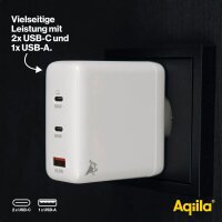 Aqiila® Chargebird W4 GaN-Ladeadapter weiß, 120 Watt