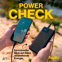 Aqiila® POWERBIRD B10 Powerbank 10.000 mAh schwarz