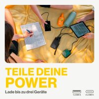 Aqiila® POWERBIRD B10 Powerbank 10.000 mAh schwarz