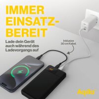 Aqiila® POWERBIRD B10 Powerbank 10.000 mAh schwarz