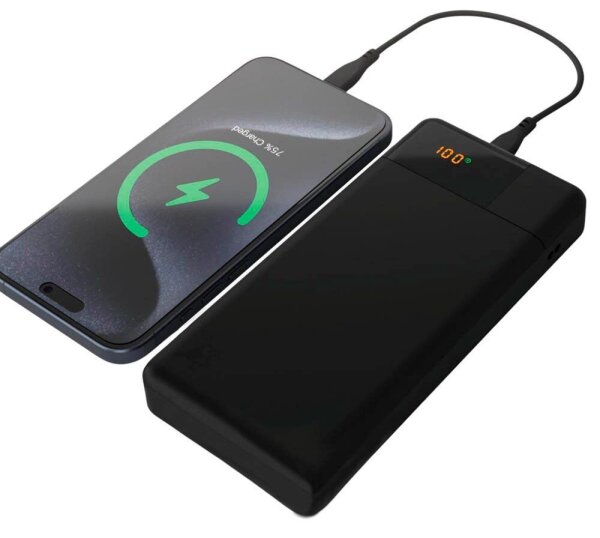 Aqiila® POWERBIRD B20 Powerbank 20.000 mAh schwarz