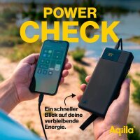 Aqiila® POWERBIRD B20 Powerbank 20.000 mAh schwarz