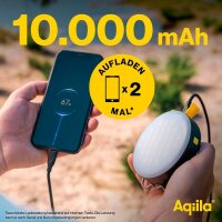 Aqiila® LIGHTBIRD BL10 Powerbank 10.000 mAh schwarz,...