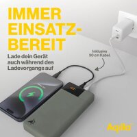 Aqiila® POWERBIRD B20 Powerbank 20.000 mAh grün