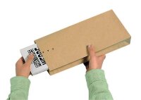 MAILmedia Musterbeutel ohne Fenster braun mit 4,0 cm Falte, 250 St.
