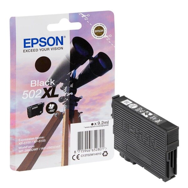 EPSON 502XL/T02W14 (Fernglas) schwarz Druckerpatrone