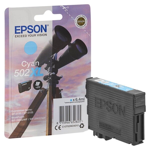EPSON 502XL/T02W24 (Fernglas) cyan Druckerpatrone